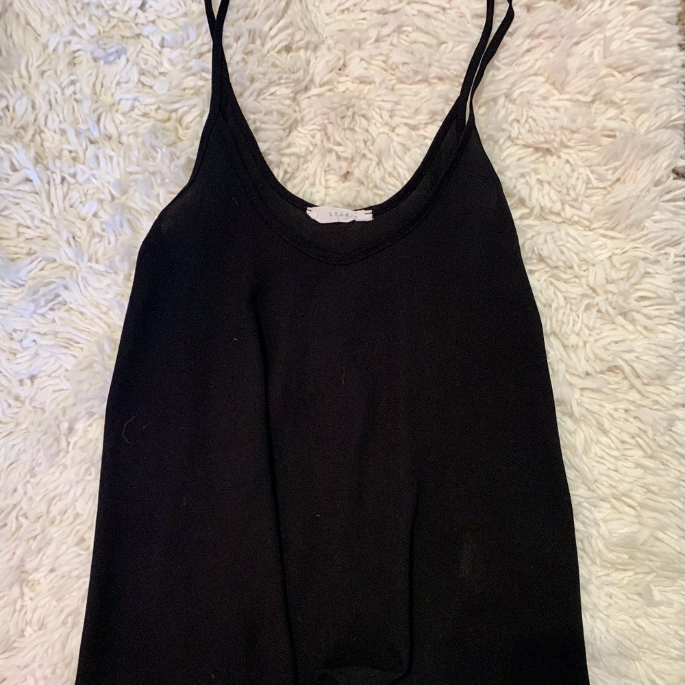 Black Flowy Tank